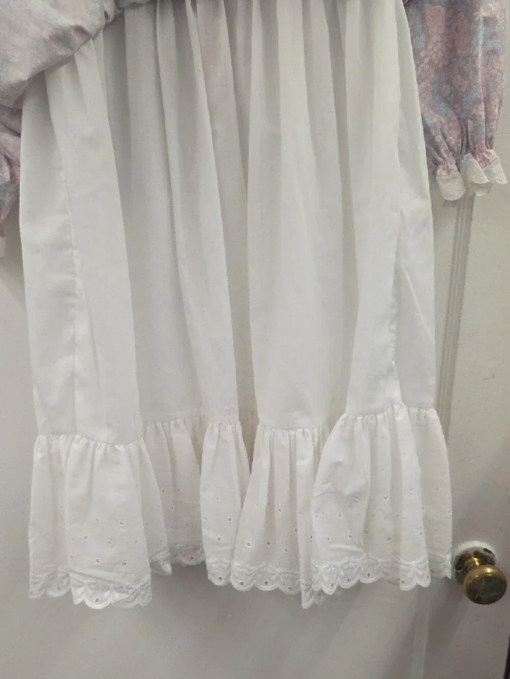 Vintage The Children's Hour Jan Briggs Floral Prairie Dress Size 10 Lace Collar